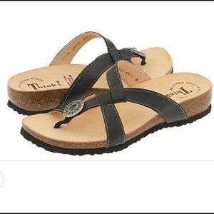 Think! Organic leather and cork sandal